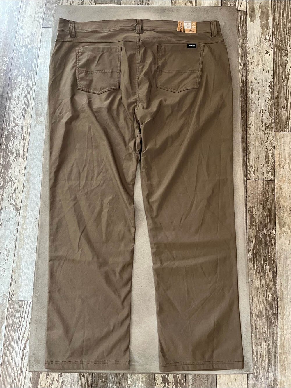 prAna Brion Slim Pant II Men’s 42x30 Mud Brown ReZion Stretch Hiking Active NWT - Picture 6 of 7